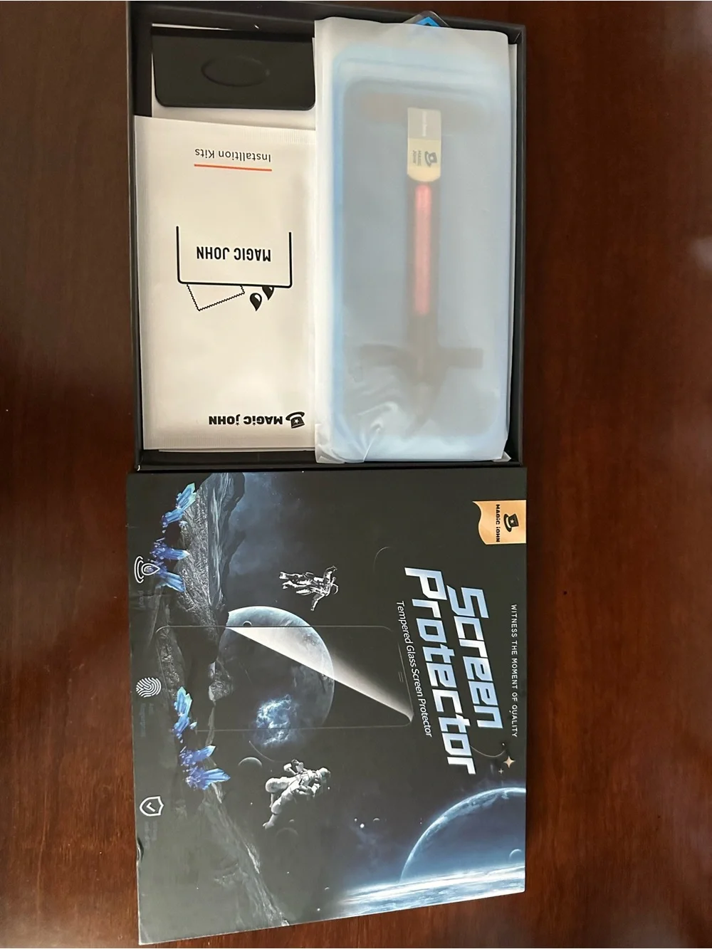 Magic John Screen Protector Tempered Glass for iPhone 15 pro